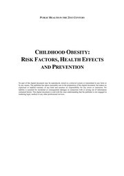 Cover of: Childhood obesity | Carol M. Segel