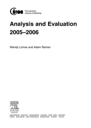 Cover of: Analysis and evaluation 2005-2006 | Wendy Lomax