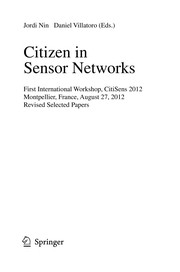 Cover of: Citizen in Sensor Networks | Jordi Nin