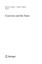 Cover of: Coercion and the state | 
