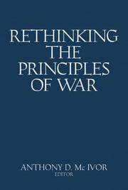 Cover of: Rethinking the Principles of War by Anthony Mc Ivor