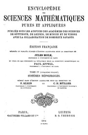 Cover of: Encyclopédie des sciences mathématiques pures et appliquées: Mécanique : Systèmes déformables