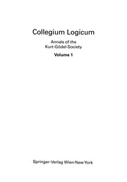 Cover of: Collegium Logicum | Kurt GГ¶del Society