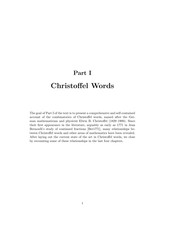 Cover of: Combinatorics on words: Christoffel words and repetitions in words