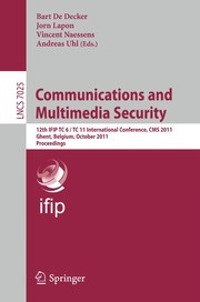 Cover of: Communications and Multimedia Security | Bart Decker