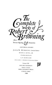 Cover of: The complete works of Robert Browning | Robert Browning