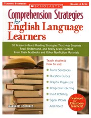 Cover of: Comprehension strategies for English language learners | Margaret Bouchard