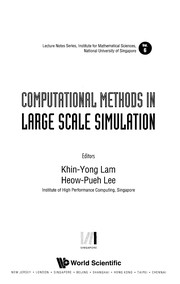 Cover of: Computational methods in large scale simulation | 