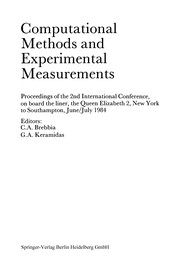 Cover of: Computational Methods and Experimental Measurements | C. A. Brebbia
