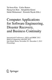 Cover of: Computer Applications for Software Engineering, Disaster Recovery, and Business Continuity | Tai-hoon Kim