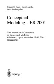 Cover of: Conceptual Modeling -- ER 2001 | Hideko S.Kunii