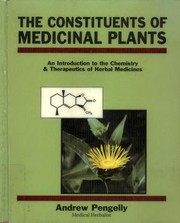Book cover: Constituents of medicinal plants | Andrew Pengelly