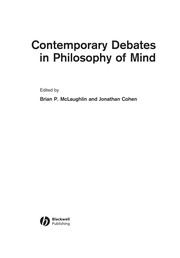 Cover of: Contemporary Debates in Philosophy of Mind (Contemporary Debates in Philosophy)