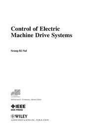 Cover of: Control of electric machine drive system