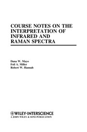 Cover of: Course notes on the interpretation of infrared and Raman spectra by Dana W. Mayo