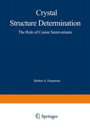 Cover of: Crystal Structure Determination | Herbert A. Hauptman