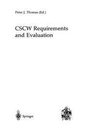 Cover of: CSCW Requirements and Evaluation