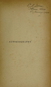 Cover of: Autobiography | Bain, Alexander