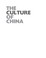 Cover of: The culture of China