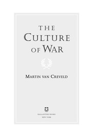 Cover of: The culture of war by Martin van Creveld
