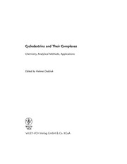 Cover of: Cyclodextrins and their complexes by edited by Helena Dodziuk.
