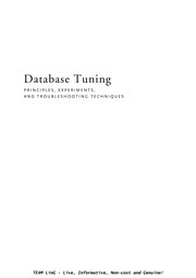 Cover of: Database tuning | Dennis Elliott Shasha