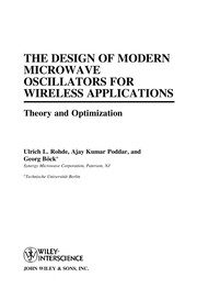 Cover of: The design of modern microwave oscillators for wireless applications | Ulrich L. Rohde
