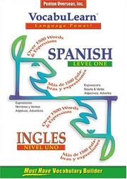 Cover of: Vocabulearn Spanish/English Level 1 (Vocabulearn Music-Enhanced)