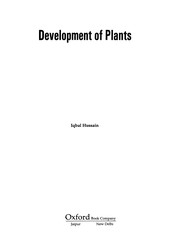 Cover of: Development of plants | Iqbal Hussain