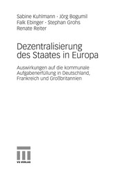 Cover of: Dezentralisierung des Staates in Europa by Sabine Kuhlmann