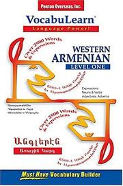 Cover of: Vocabulearn Western Armenian by Inc Penton Overseas, Inc Penton Overseas