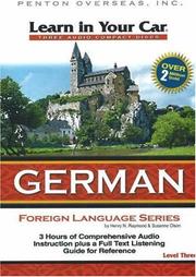 Cover of: Learn in Your Car German Level Three (Learn in Your Car: Foreign Language)