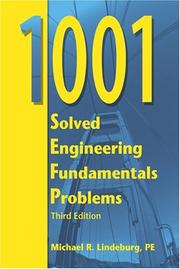 Cover of: 1001 solved engineering fundamentals problems by Michael R. Lindeburg