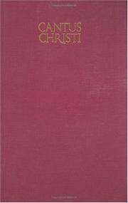 Cover of: Cantus Christi by 
