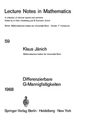 Cover of: Differenzierbare G-Mannigfaltigkeiten