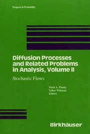 Cover of: Diffusion processes and related problems in analysis | 