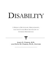 Cover of: Disability | James N. Parker