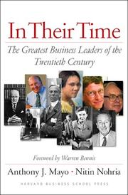 Cover of: In their time: the greatest business leaders of the twentieth century