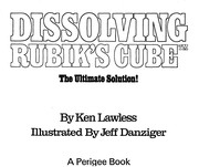Cover of: Dissolving Rubik
