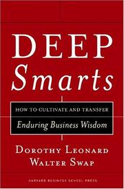 Cover of: Deep Smarts by Dorothy Leonard, Walter C. Swap