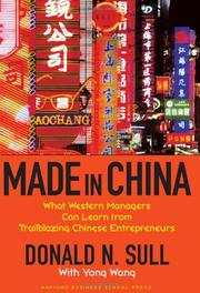 Cover of: Made In China by Donald N. Sull, Yong Wang