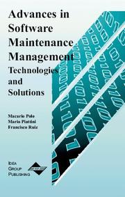 Cover of: Advances in Software Maintenance Management by Mario Piattini, Francisco Ruiz