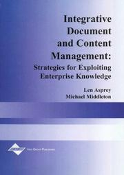 Cover of: Integrative Document & Content Management by Len Asprey, Michael Middleton