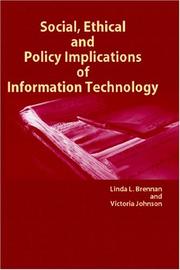 Cover of: Social, Ethical and Policy Implications of Information Technology