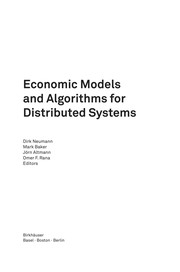 Cover of: Economic models and algorithms for distributed systems | Dirk Neumann