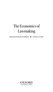 Cover of: The economics of lawmaking | Francesco Parisi