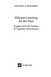 Cover of: Efficient learning for the poor: insights from the frontier of cognitive neuroscience