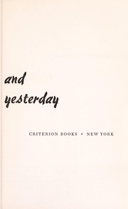Cover of: Tomorrow and yesterday.