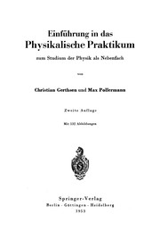 Cover of: Einführung in das Physikalische Praktikum zum Studium der Physik als Nebenfach