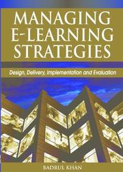 Cover of: Managing E-Learning Strategies by Badrul Huda Khan